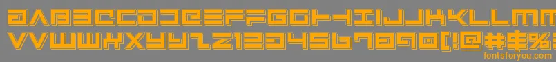 Avengerpunch Font – Orange Fonts on Gray Background