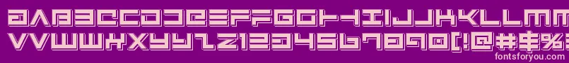 Avengerpunch Font – Pink Fonts on Purple Background