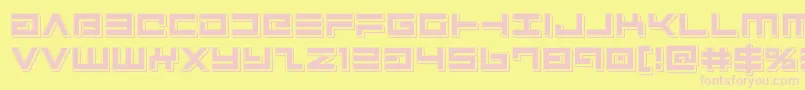 Avengerpunch Font – Pink Fonts on Yellow Background