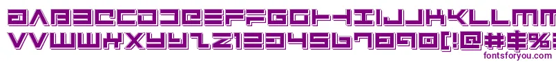 Avengerpunch Font – Purple Fonts on White Background