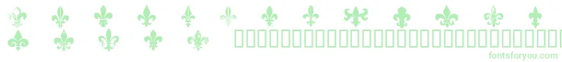 Więcej informacji o czcionce CffleursdelysRegular Czcionka CffleursdelysRegular – zielone czcionki