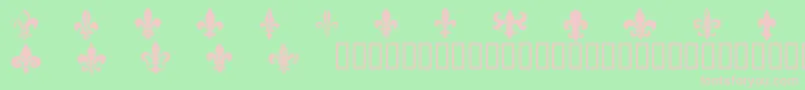 CffleursdelysRegular Font – Pink Fonts on Green Background