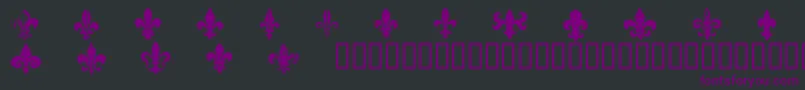 CffleursdelysRegular Font – Purple Fonts on Black Background