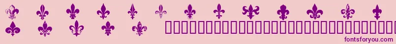 CffleursdelysRegular Font – Purple Fonts on Pink Background