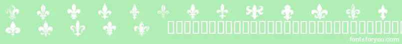 CffleursdelysRegular Font – White Fonts on Green Background