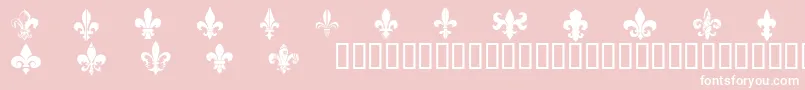 CffleursdelysRegular Font – White Fonts on Pink Background