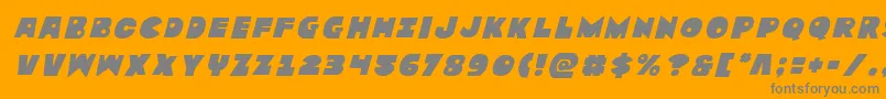 Zounderkitetitleital Font – Gray Fonts on Orange Background