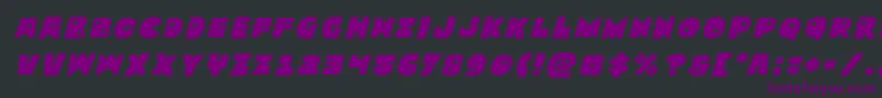 Zounderkitetitleital Font – Purple Fonts on Black Background
