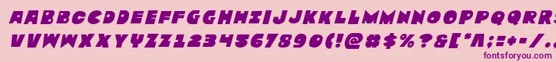 Zounderkitetitleital Font – Purple Fonts on Pink Background