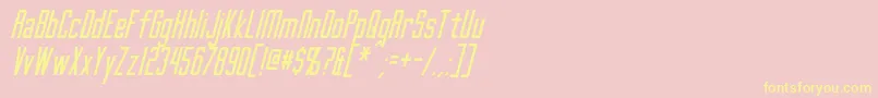 fuente GothamNightsItalic – Fuentes Amarillas Sobre Fondo Rosa