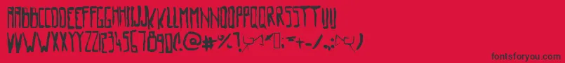 Oldmovie Font – Black Fonts on Red Background