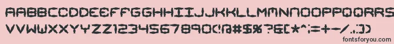 MishmashAlt1Brk Font – Black Fonts on Pink Background