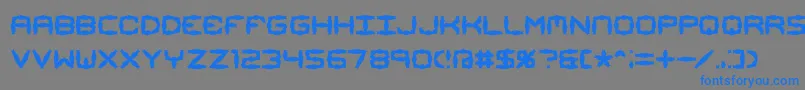 MishmashAlt1Brk Font – Blue Fonts on Gray Background