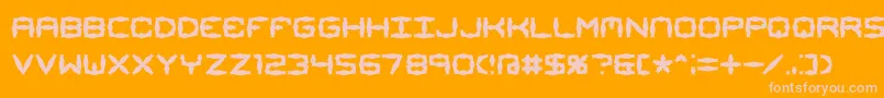 MishmashAlt1Brk Font – Pink Fonts on Orange Background