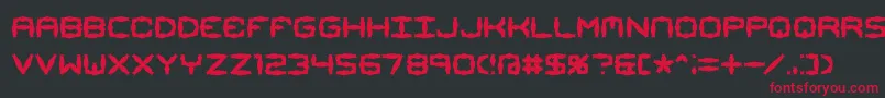 MishmashAlt1Brk Font – Red Fonts on Black Background