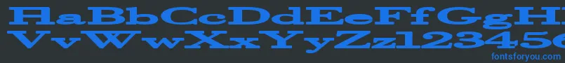 Halcyonia Font – Blue Fonts on Black Background