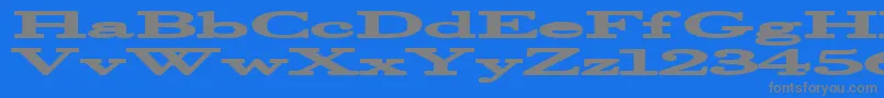 Halcyonia Font – Gray Fonts on Blue Background