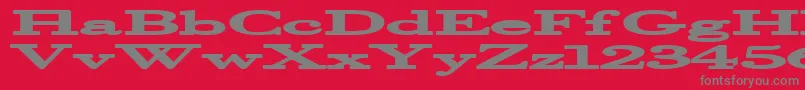 Halcyonia Font – Gray Fonts on Red Background