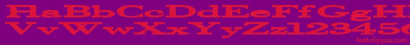 Halcyonia Font – Red Fonts on Purple Background