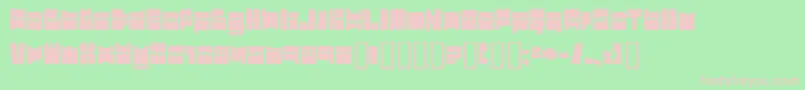 Testi Font – Pink Fonts on Green Background