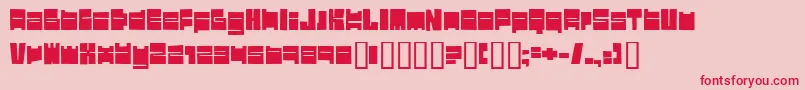 Testi Font – Red Fonts on Pink Background