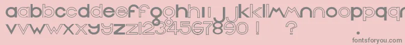 Saiba mais sobre a fonte Warren Fonte Warren – fontes cinzas em um fundo rosa