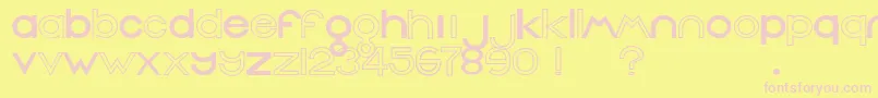 Saiba mais sobre a fonte Warren Fonte Warren – fontes rosa em um fundo amarelo