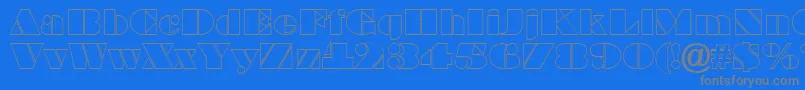 Bragga2 Font – Gray Fonts on Blue Background