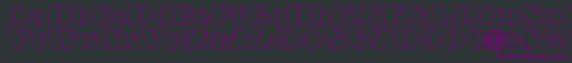 Bragga2 Font – Purple Fonts on Black Background