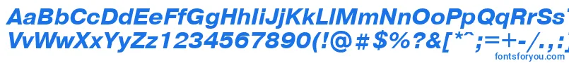 フォントPrg4 – 白い背景に青い文字