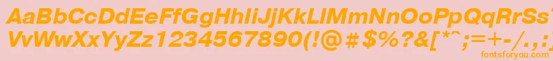 Prg4 Font – Orange Fonts on Pink Background