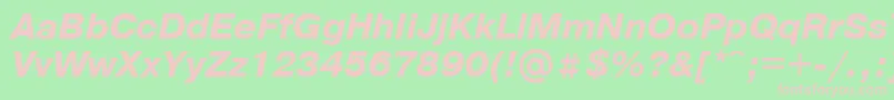 Prg4 Font – Pink Fonts on Green Background