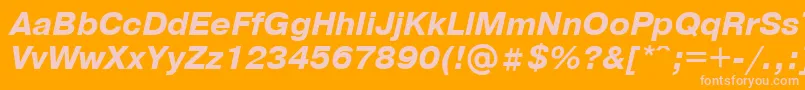 Prg4 Font – Pink Fonts on Orange Background