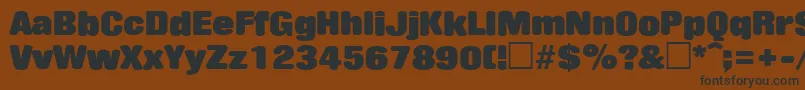 JaggerSf Font – Black Fonts on Brown Background