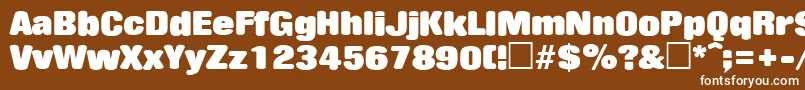 JaggerSf Font – White Fonts on Brown Background