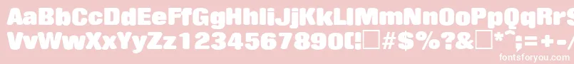 JaggerSf Font – White Fonts on Pink Background