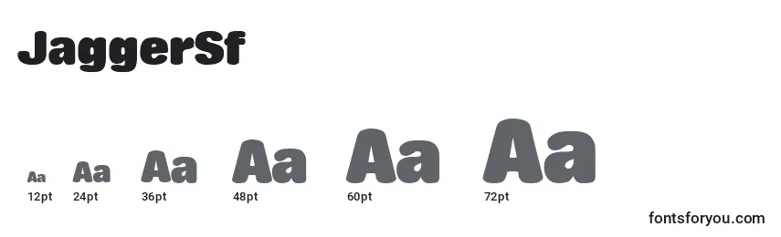 JaggerSf Font Sizes