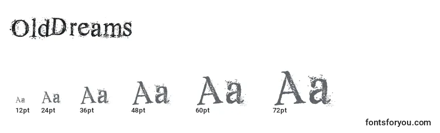 OldDreams (105729) Font Sizes