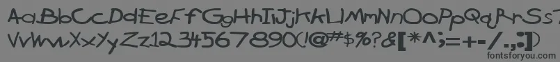 BrokenarrowdriveRegularTtext-Schriftart – Schwarze Schriften auf grauem Hintergrund