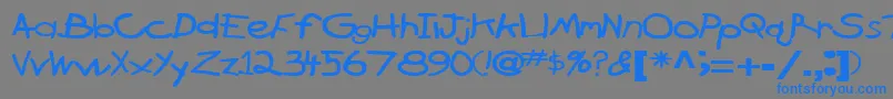 BrokenarrowdriveRegularTtext Font – Blue Fonts on Gray Background