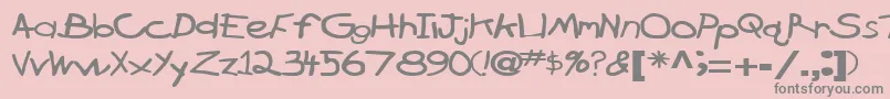 fuente BrokenarrowdriveRegularTtext – Fuentes Grises Sobre Fondo Rosa