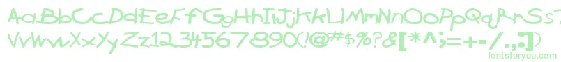 BrokenarrowdriveRegularTtext Font – Green Fonts on White Background