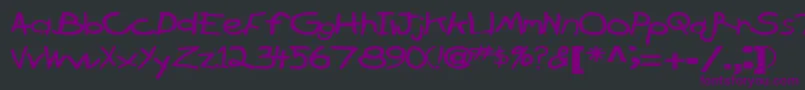 BrokenarrowdriveRegularTtext Font – Purple Fonts on Black Background