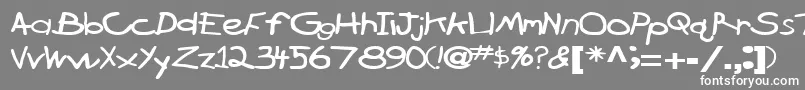 BrokenarrowdriveRegularTtext Font – White Fonts on Gray Background