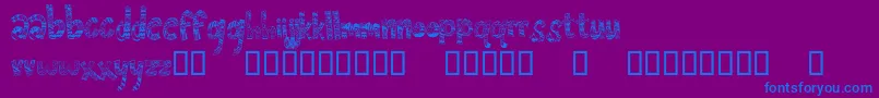 More about Frenzy Font Frenzy Font – Blue Fonts on Purple Background