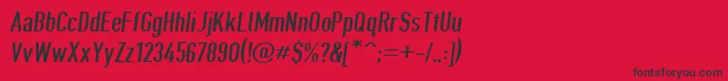 Giveahootbkobl Font – Black Fonts on Red Background