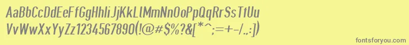 Giveahootbkobl Font – Gray Fonts on Yellow Background