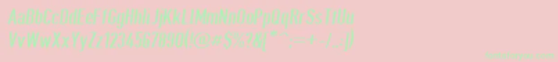 Giveahootbkobl Font – Green Fonts on Pink Background