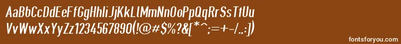 Giveahootbkobl Font – White Fonts on Brown Background