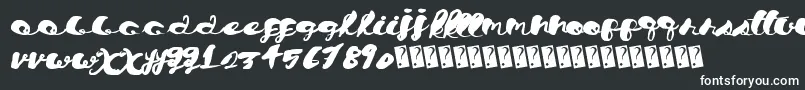 Czcionka Chronicalscript – białe czcionki